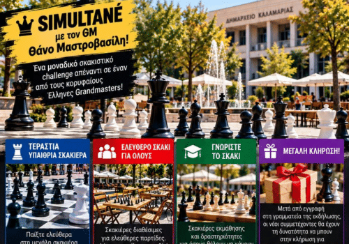 H Καλαμαριά μετατρέπεται σε μια μεγάλη υπαίθρια σκακιέρα! Δωρεάν συμμετοχή